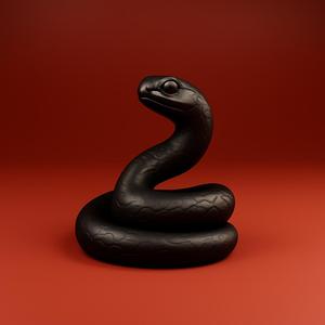 Snake Figurine - 3D Printable Animal Model