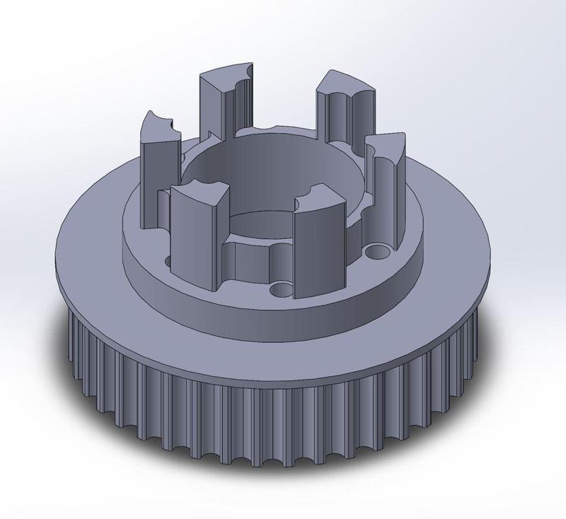 Longboard ABEC 11 Flywheels - Flywheel Clones - MBS All Terrain Wheels - CNC 40T Single Piece Pulley for 9mm, 12mm, 15mm Belts