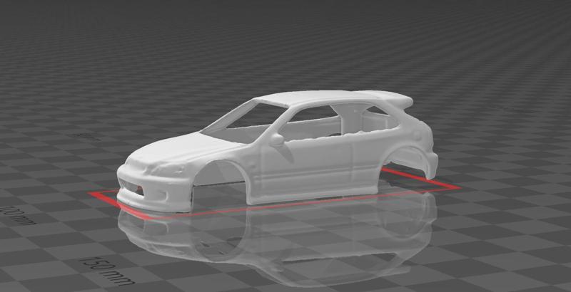 Hw EK9 Scanned Body 1/64 hot wheels