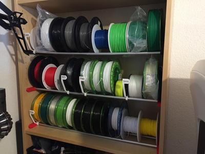 Easy Filament Storage free Standing or in Shelf