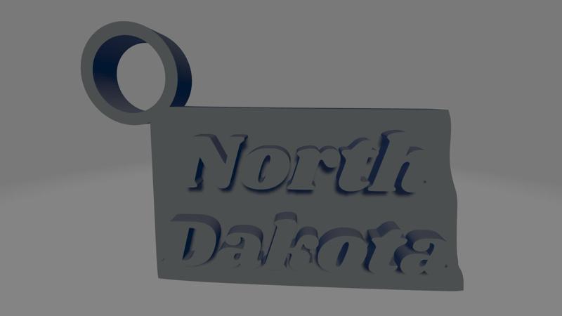 North Dakota Keychain