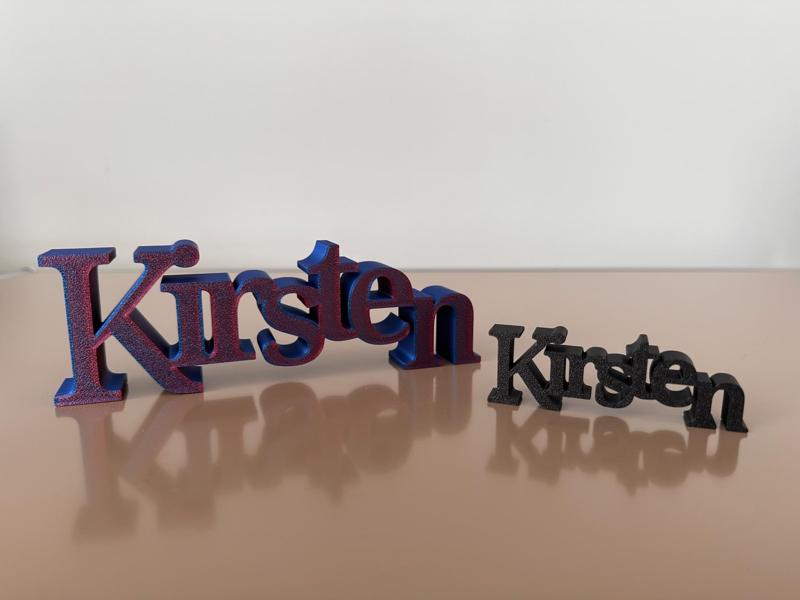 Name Kirsten - Sign Decor Display