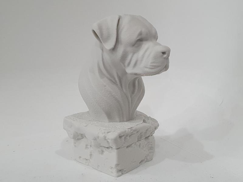 Rottweiler on Stone Pedestal
