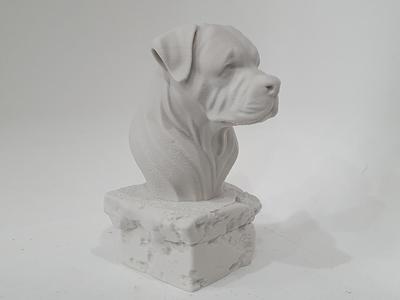 Rottweiler on Stone Pedestal
