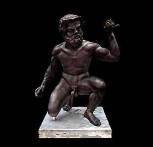 Sculpture - Statuette of a Silen