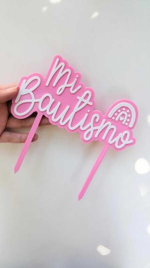 My baptism topper - topper for baptism