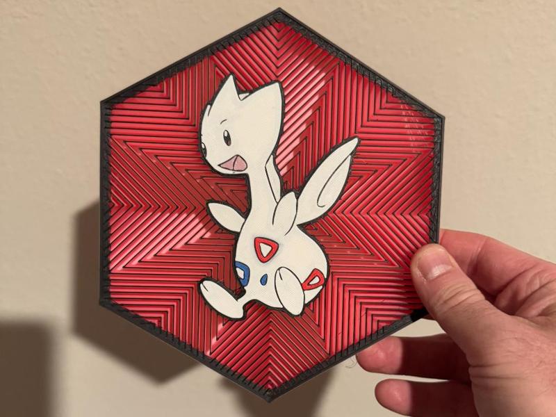 #176 Togetic Hex Wall Art
