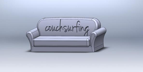 Couchsurfing Couch Souvenir