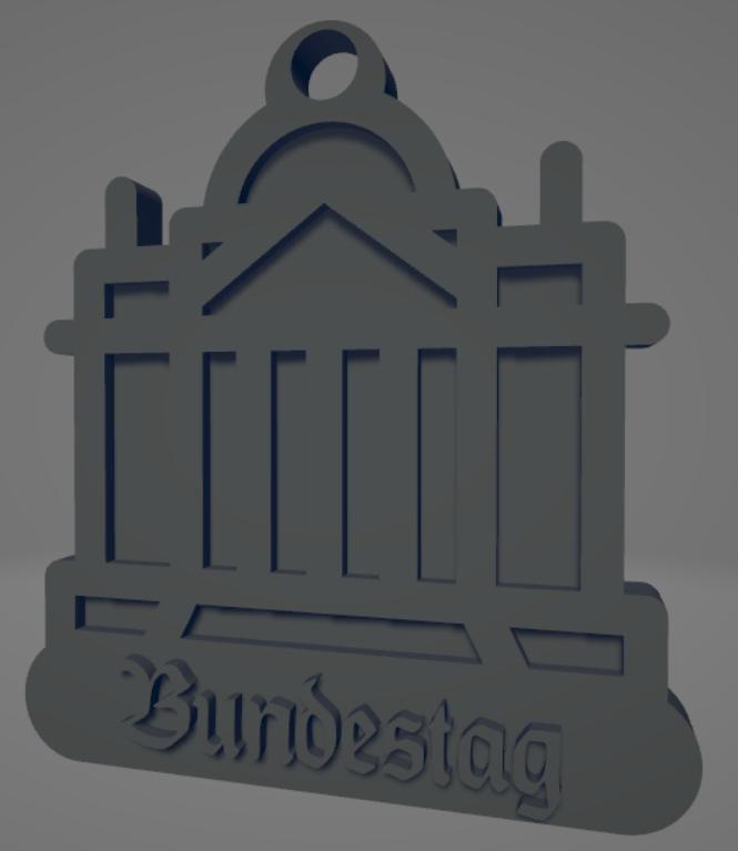 Bundestag keychain