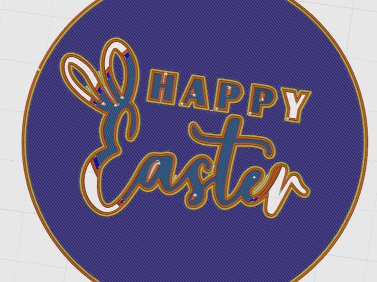 Happy Easter Cookie Embosser 70mm