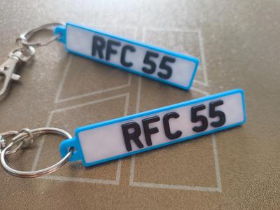 Rangers Fc Licence/number plate keychain