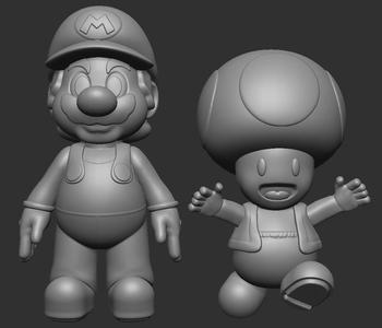 MARIO BROS AND TOAD