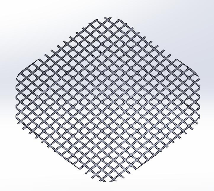 Square corruga dish