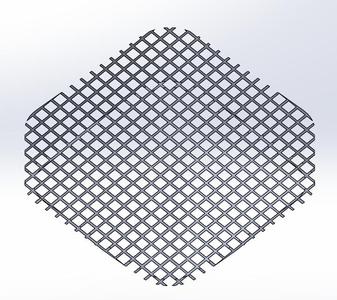 Square corruga dish