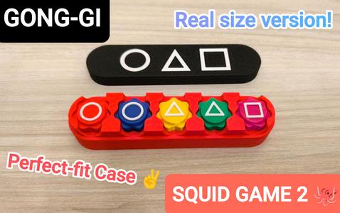 Squid Game 2: Gonggi Realsize marbles (with Base)