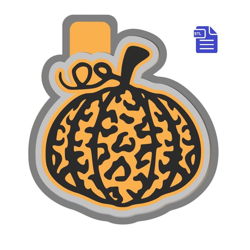 Leopard Pumpkin Silicone Mold Housing STL File - for 3D printing - Freshie STL Mold Housing