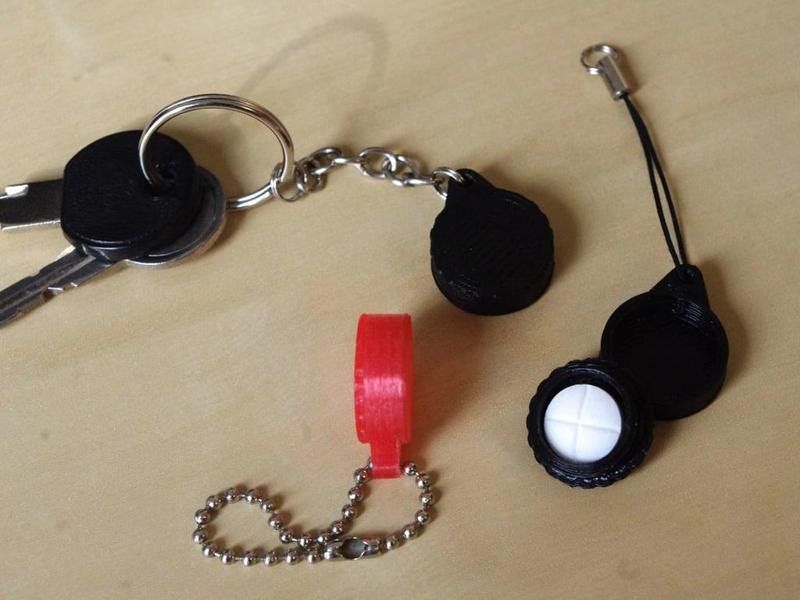 Small Keychain Pill Box