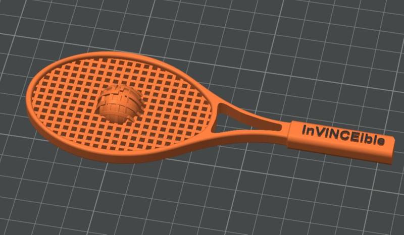 Table Tennis Paddle with Name on the Handle