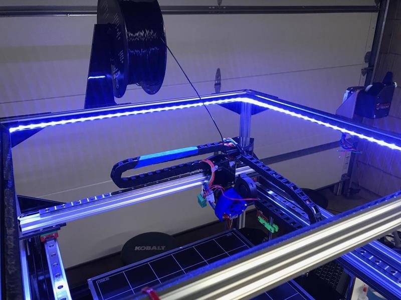 LED Strip Light Mount for 2020 Extrusion (Folgertech FT-5 R2)
