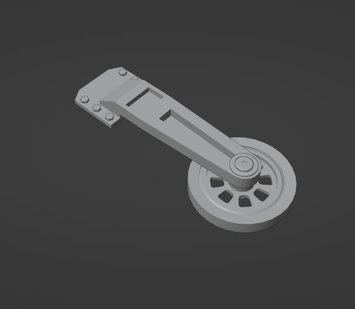 HANGING DOORS WHEEL WITH BRACKET