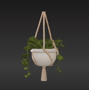 3D Printed Bohemian Hanging Pot – Rope-Inspired Design