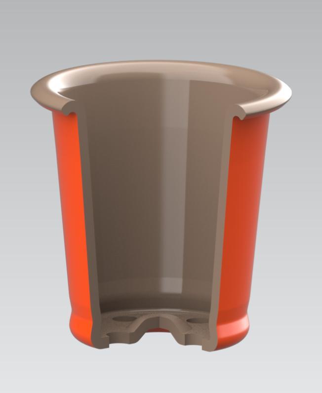 Garden Flower Pot - Brown - Small