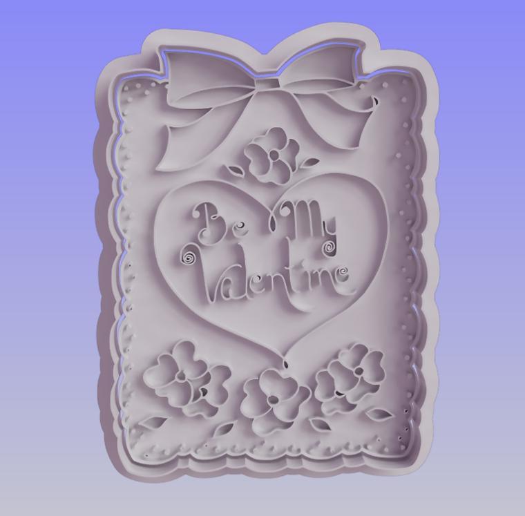 Be My Valentine Cookie Cutter and Stamp - Sweet Invitations in Every Treat!