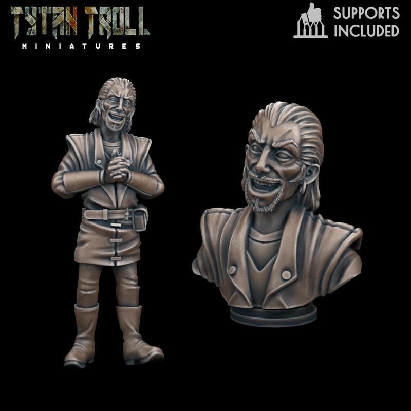 Curse of Strahd - Earnst Larnak Mini Bust Combo [Pre-Supported]