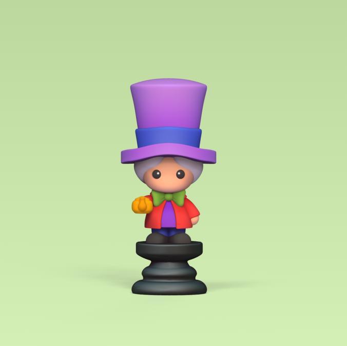 Alice Chess - Side A - King - Mad Hatter