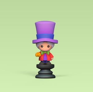 Alice Chess - Side A - King - Mad Hatter
