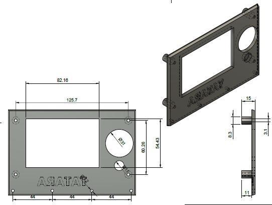 Front screen cover for TATARA frame