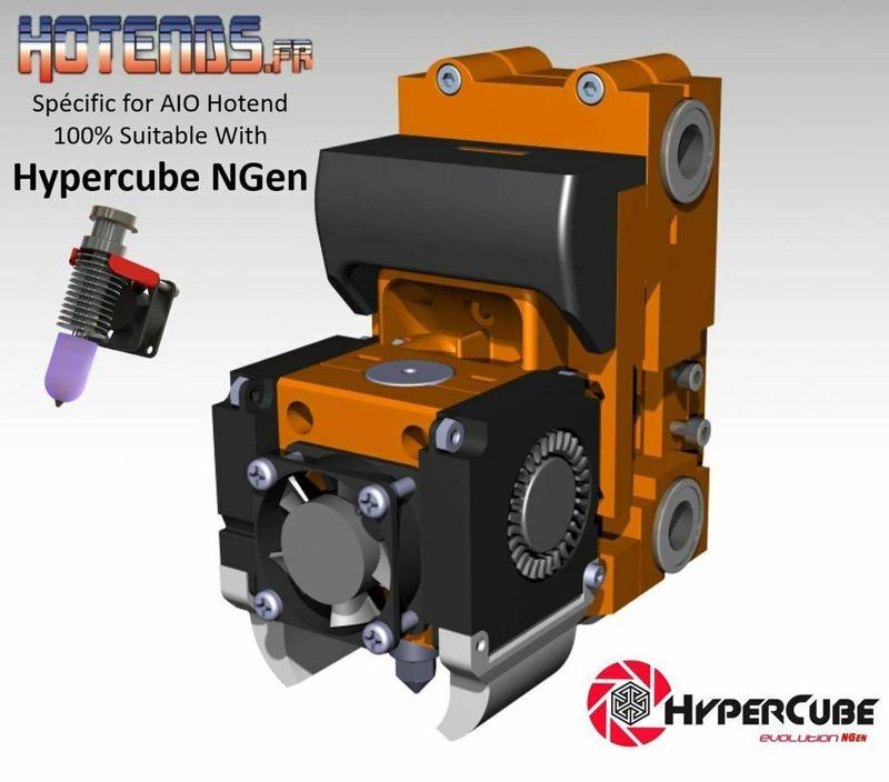 Head hot Swap AIO Hotends.fr For Hypercube Ngen
