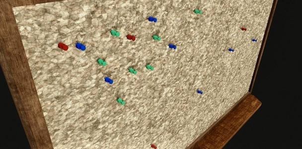 Pin Board 3D Model