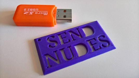 Send Nudes keychain