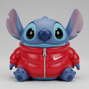 Stitch – Red Puffer Streetwear