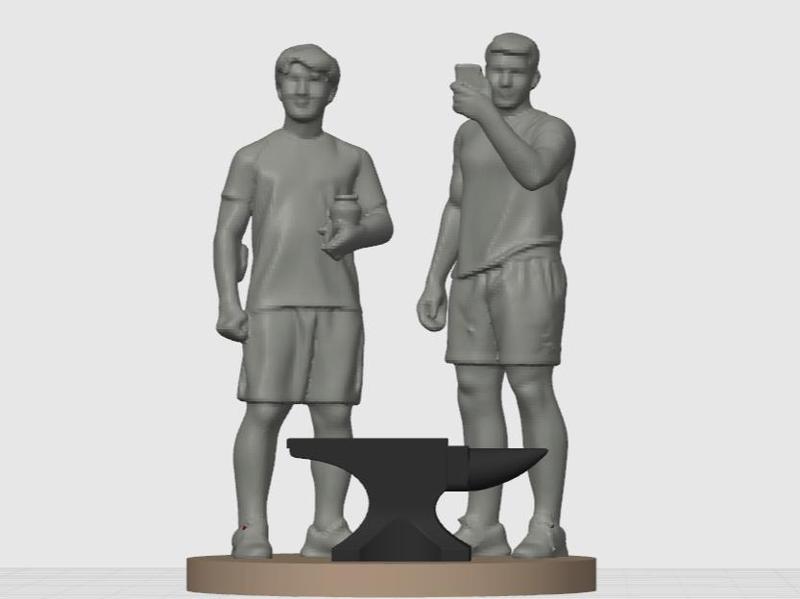 The ZeroForge Founders - Tribute Statue