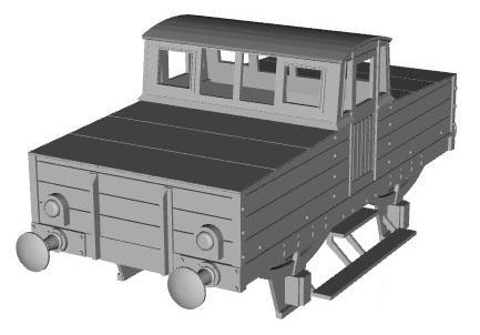 Midland Railway Battery Loco 1/100 scale