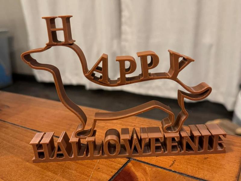 Happy Halloweenie Decoration