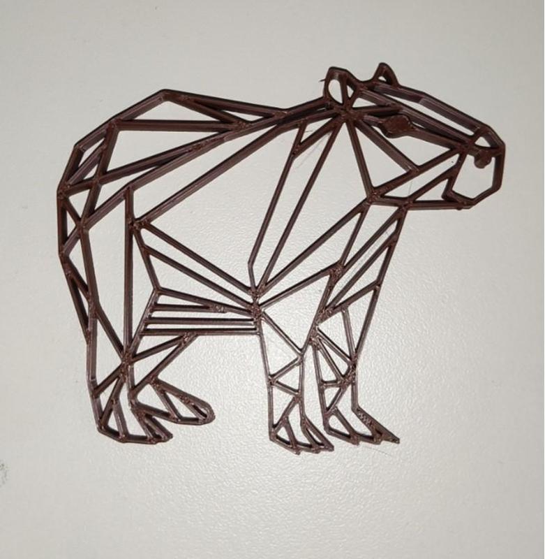 Wall art - 2D line art - Capybara
