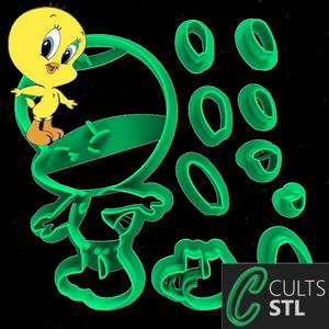 CORTADOR PIU PIU LOONEY TUNES - 7cm