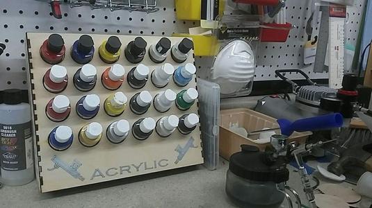 6 x 4 Airbrush Paint Rack