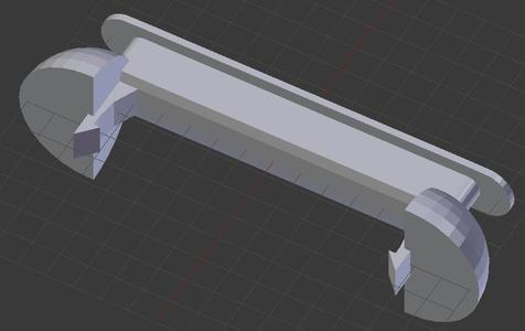 Box Fan Handle (With And Without Cord Spool)
