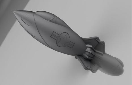 Retro Rocket Lamp