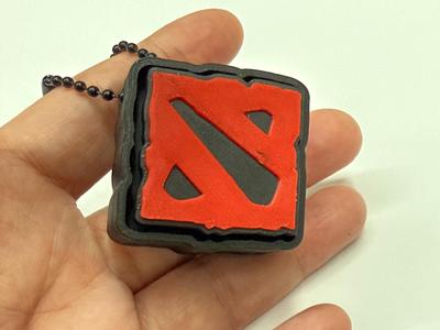 DOTA Fidget Clicker Keychain