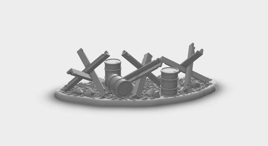 Wargaming compatible - Tank Trap - 28mm