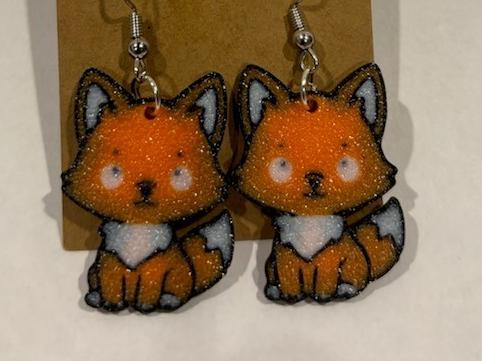 Fox earrings