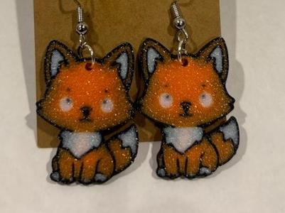 Fox earrings