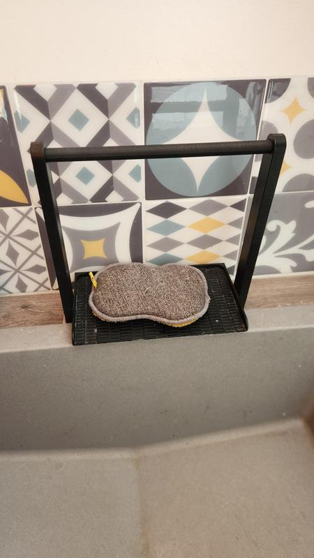 Sponge and microfiber backing