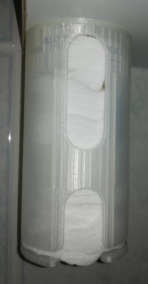 Container for cosmetic cotton wool