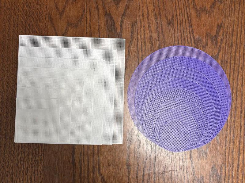Filter nets, dust nets, planter drainage nets